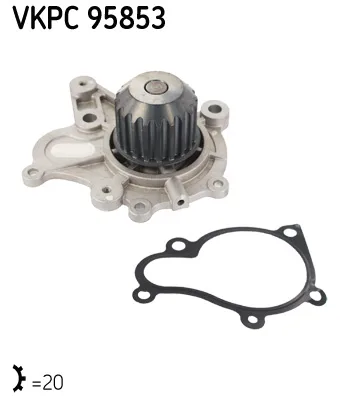 Водна помпа, охлаждане на двигателя SKF